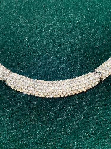 Black Rhinestone Collar